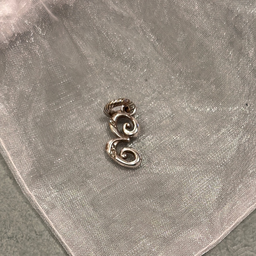 Brighton Silver Number “3” Charm - Picture 2 of 4